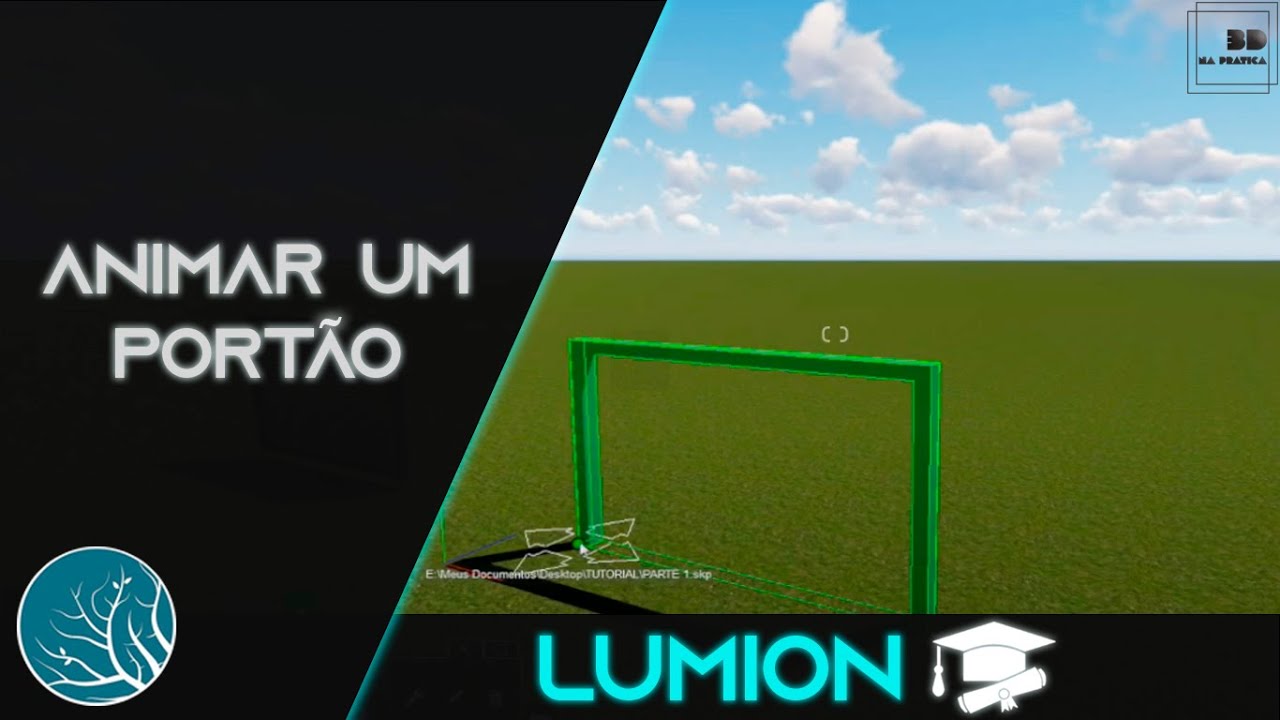 COMO FAZER PORTÃO ABRINDO NO LUMION