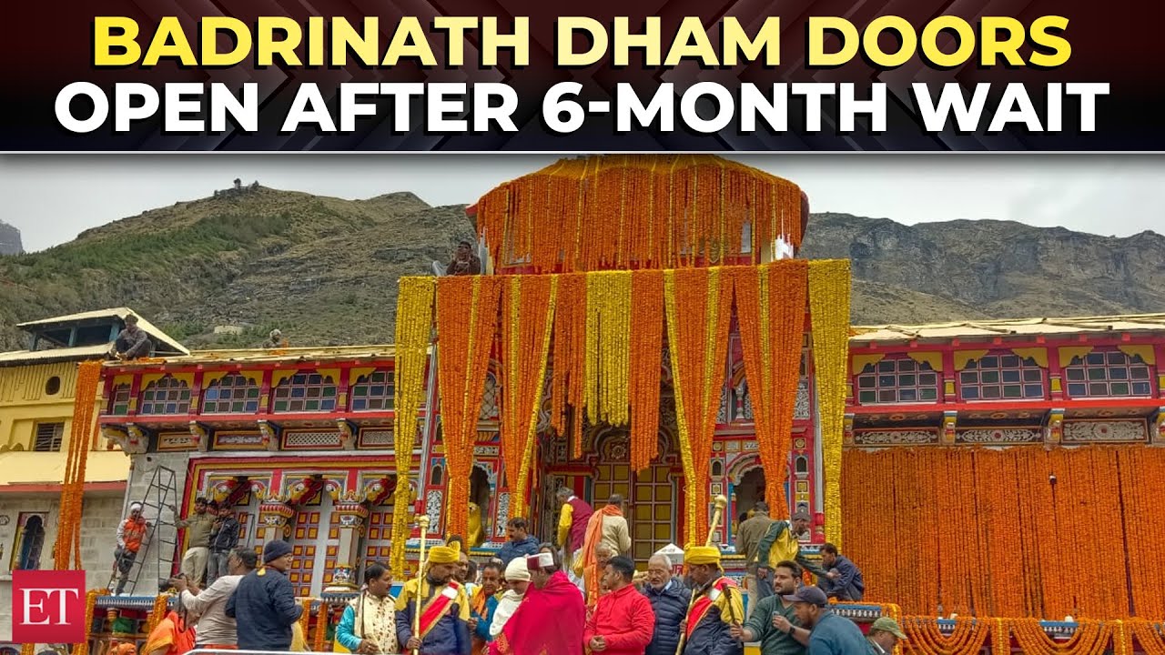 Badrinath Dham reopens after 6-month wait with prayers, flowers, and grand celebrations