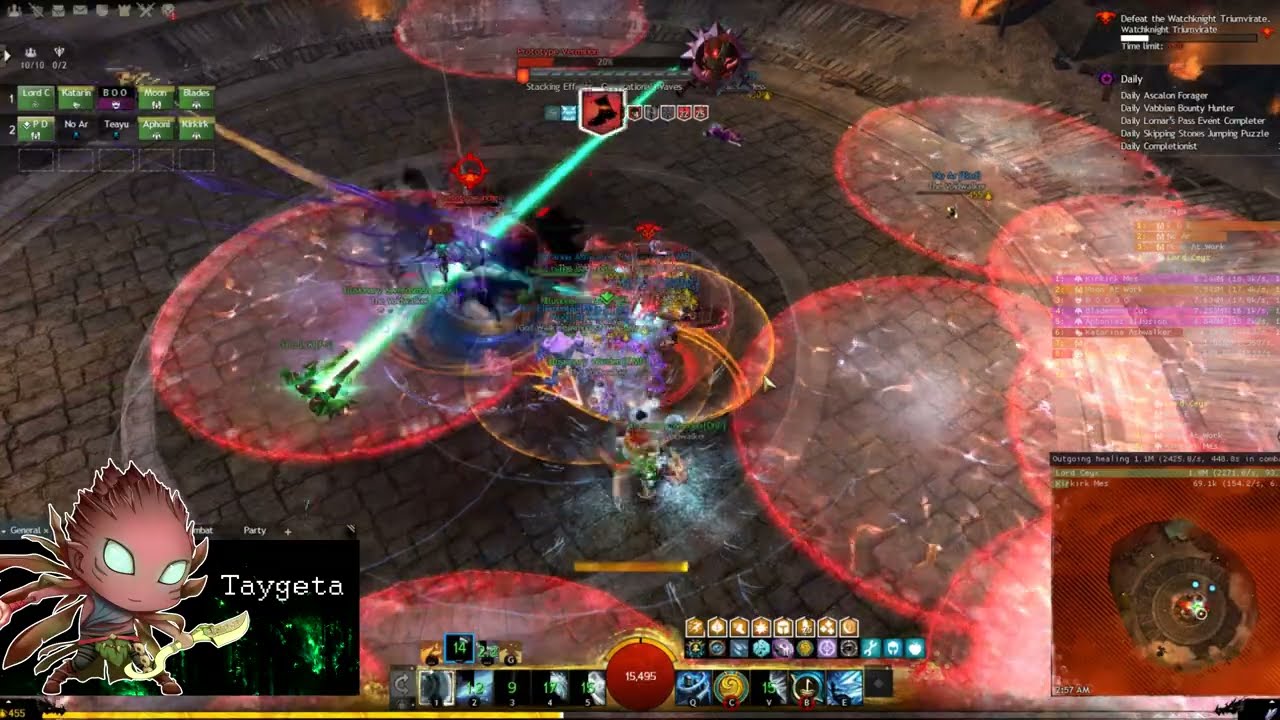 GW2 Old Lion's Court CM - Heal Tempest - Fear Not This Knight Title Kill