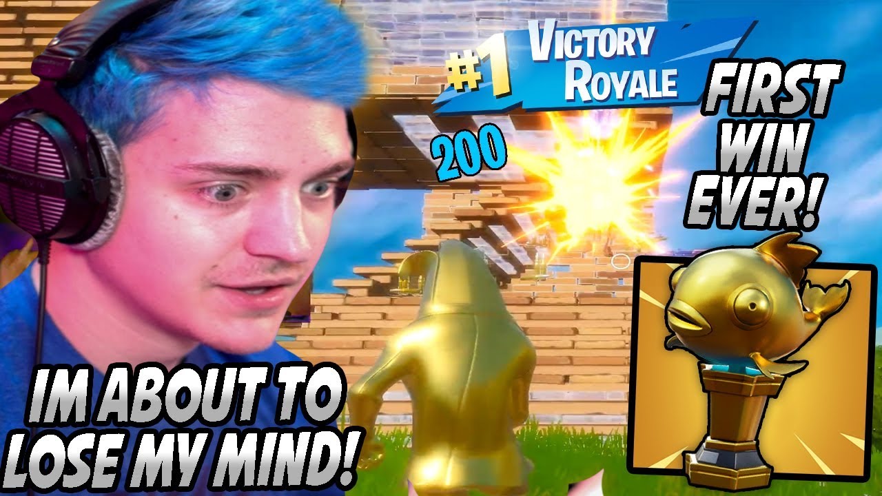 *FIRST* Mythic Fish Win EVER! Ninja LOSES HIS MIND After What This PLAYER Did To Him... - Fortnite
