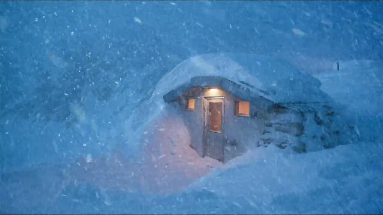 Shelter From the Storm | Blizzard Ambience for Deep Calm & Focus