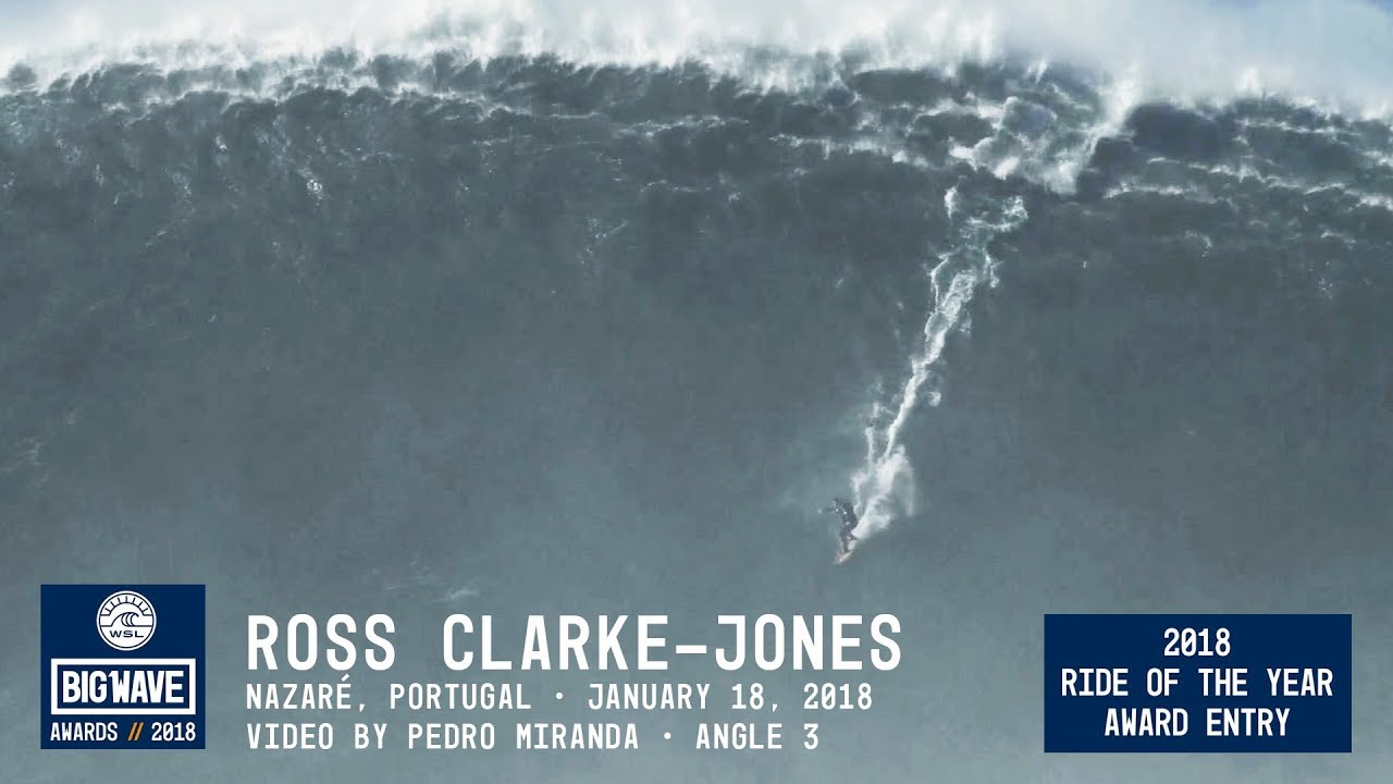 Ross Clarke-Jones at Nazar&eacute; 3  - 2018 Ride of the Year Award Entry - WSL Big Wave Awards