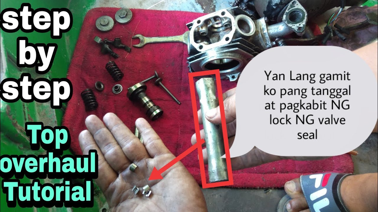 How to replace valve seal Paano mag palit NG Valve seal Honda wave 100.