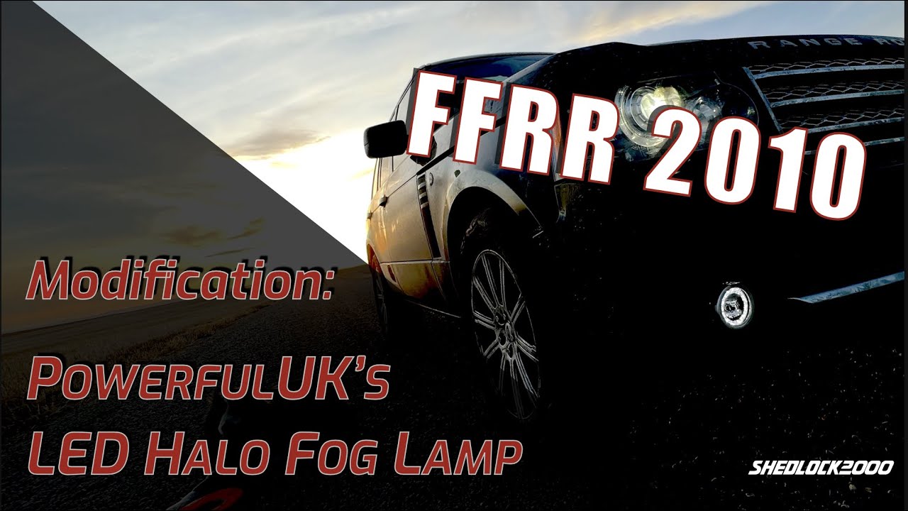 Brighten-Up Your World: LED DRL Halo Fog Lamps on an #l322 #foglamps #rangerover #led #foglight