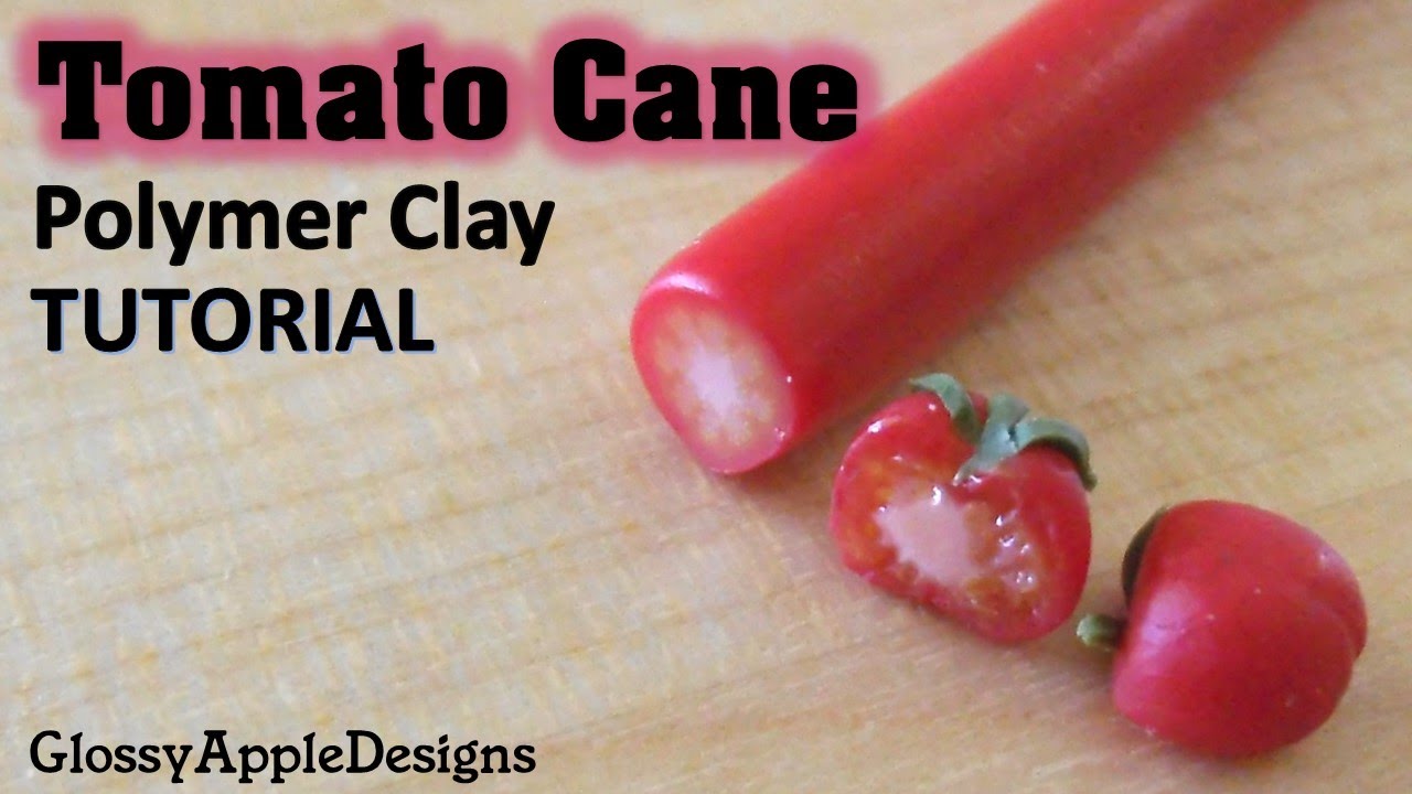 Miniature Polymer Clay Tomato Cane Tutorial || Maive Ferrando