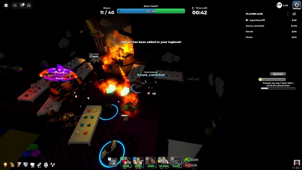 Defeating the Pizza Party boss in TDS