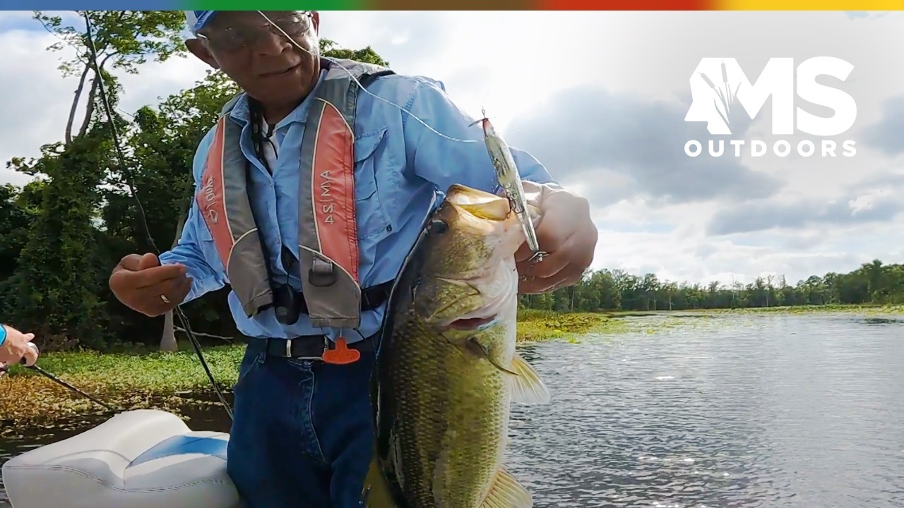 Bass Fishing Legend Alfred Williams on Ross Barnett Reservoir