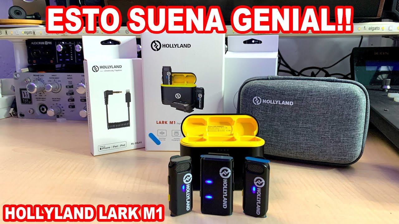 ESTOS MICROS INALAMBRICOS SUENA GENIAL !! HOLLYLAND LARK M1 (PRUEBAS Y REVIEWS) EN ESPAÑOL