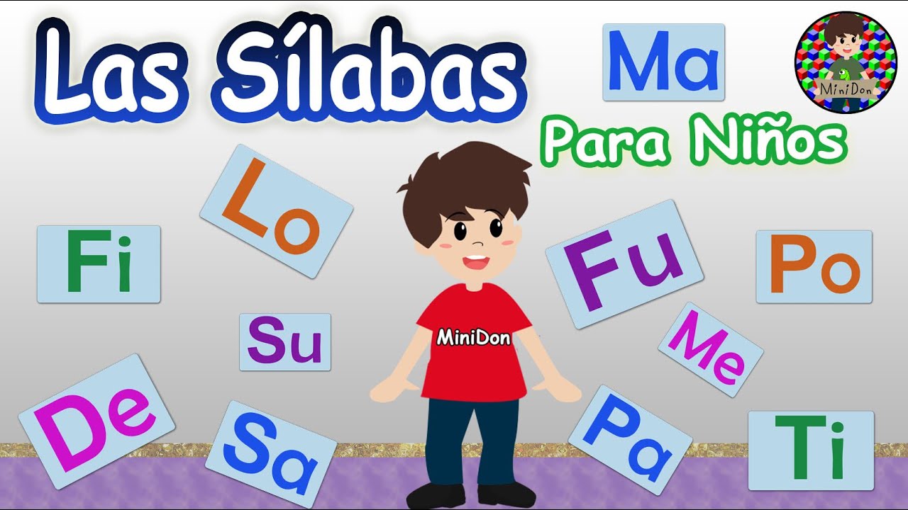 Las Sílabas para niños. 👦👧 Aprende a leer y escribir con Minidon | Video Educativo