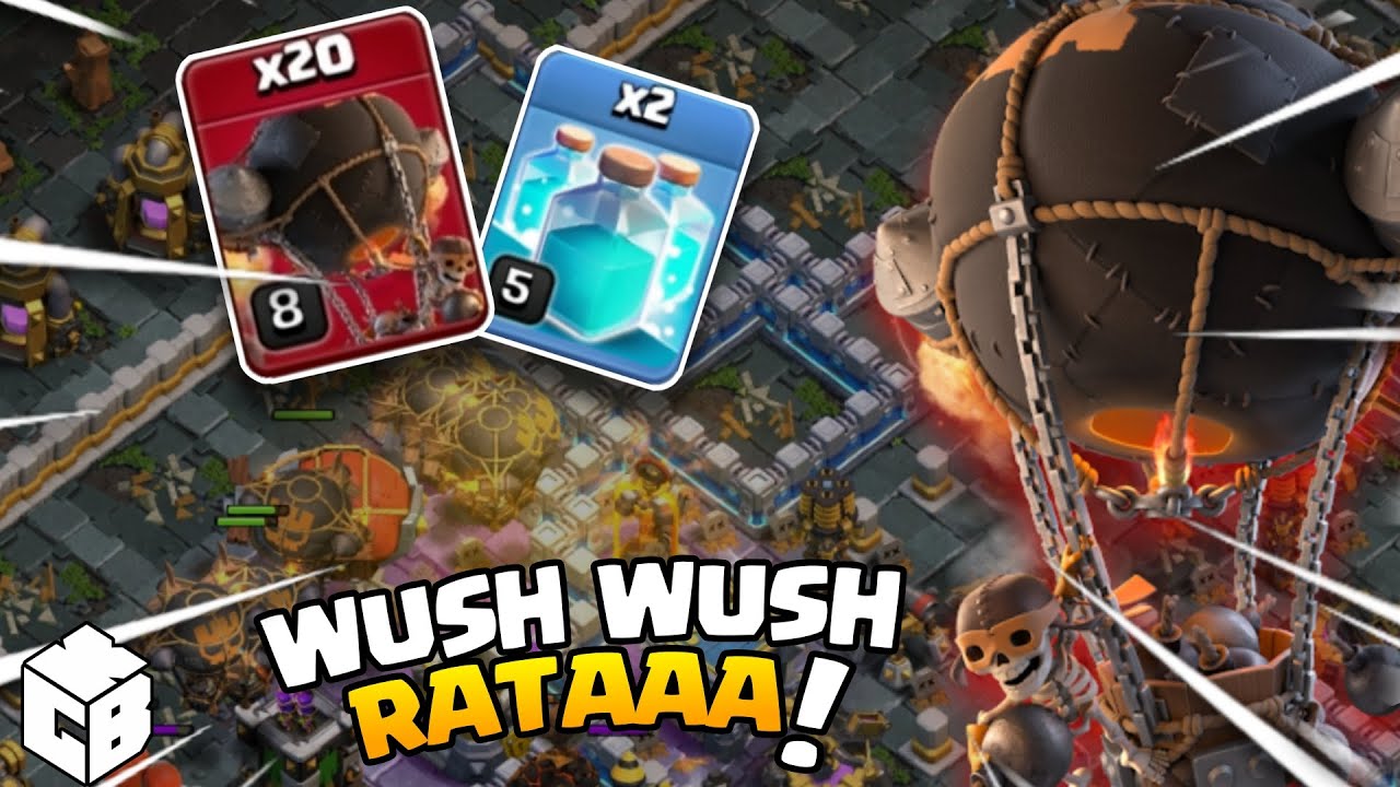 Wush Wush Wush Rataaa Dong!!! | Strategy BALLON SUPER Clone TH 12 | Clash of Clans