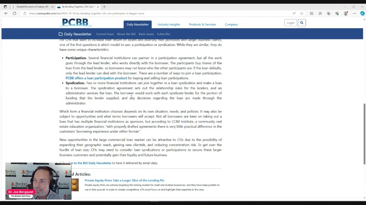 Episode 20   Loan Participation's and Syndication's