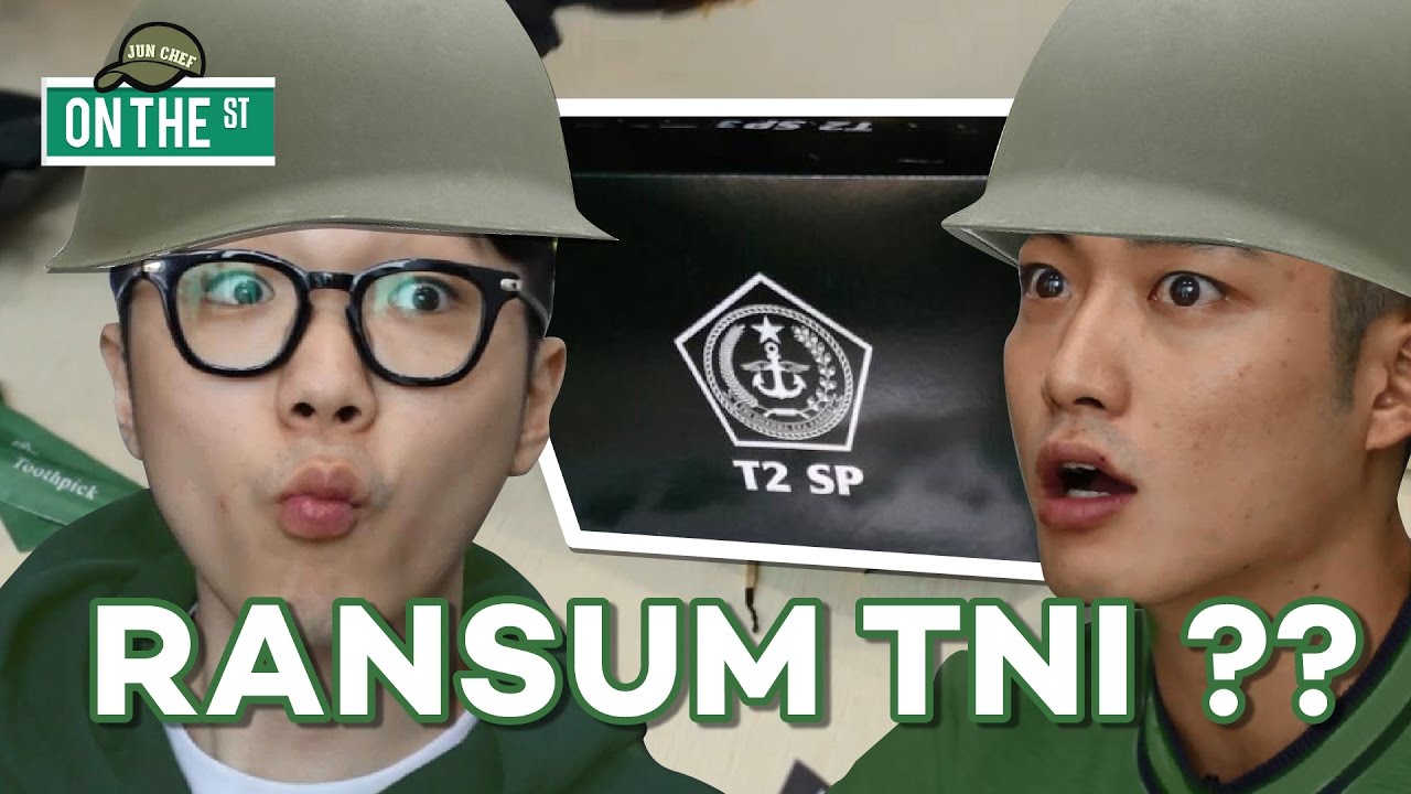 JUNCHEF MENCOBA MAKANAN MILITER INDONESIA | KOREANS TRY INDONESIAN MRE