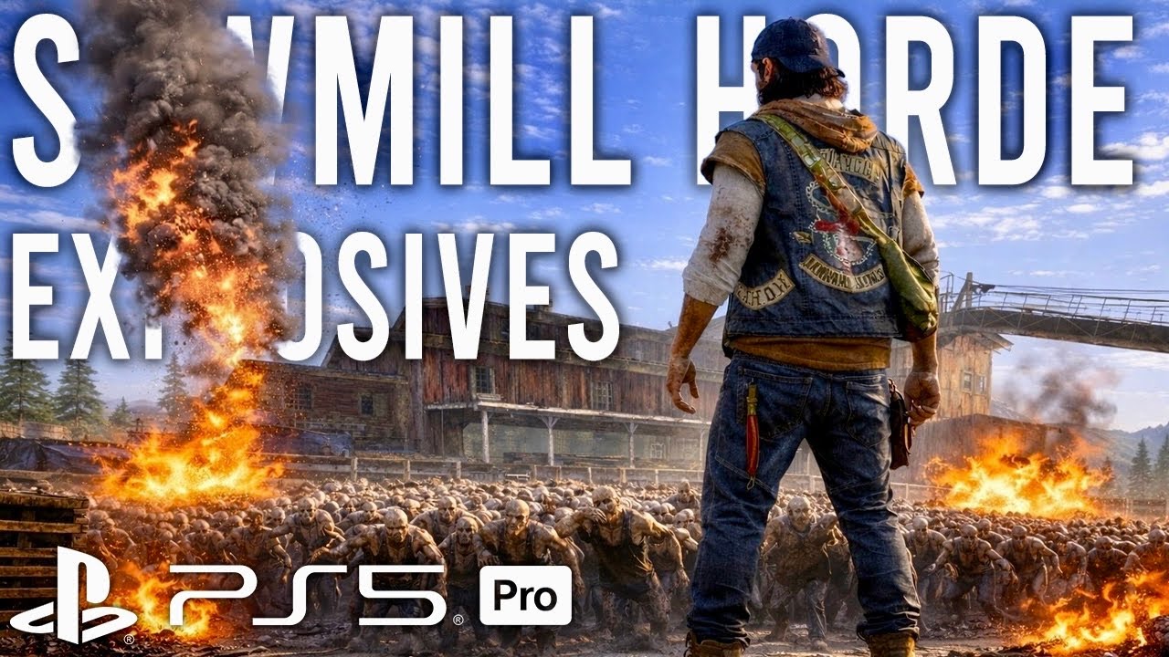 Days Gone Remastered Sawmill Horde Explosives Rampage | Fast-Paced Survival