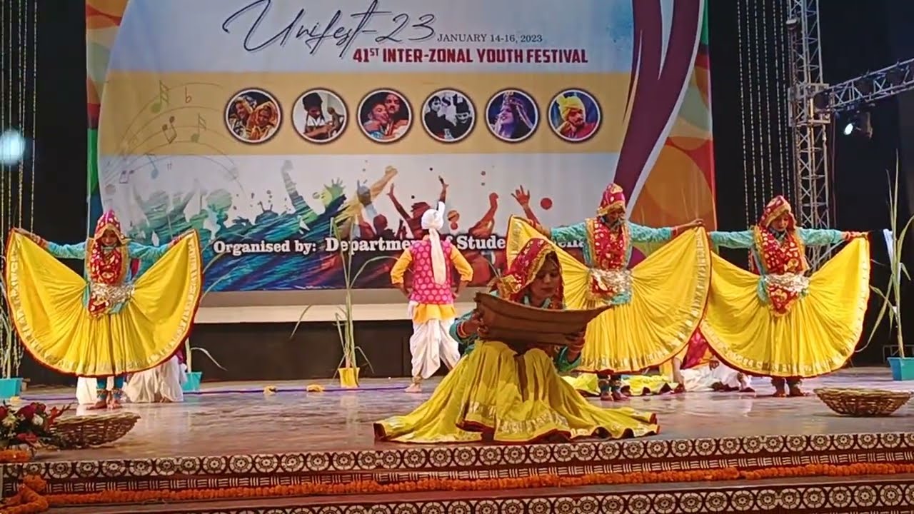 CRA College Sonipat Haryanvi Folk Dance Inter Zonal Youth Festival MDU Rohtak 2023
