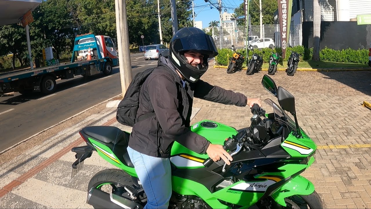 SONHO REALIZADO! CONQUISTEI A MINHA NINJA 500 DA KAWASAKI ZERO KM! UHUUUUUUUUUU