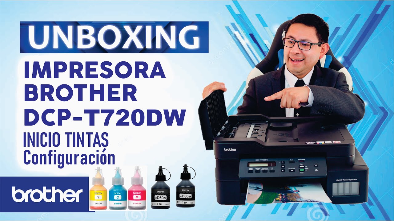 Impresora Brother DCP-T720W Unboxing Review Instalación
