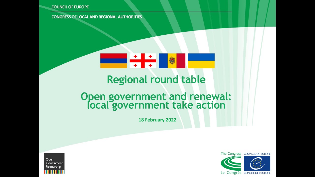 Regional round table, Open government and renewal: local government take action