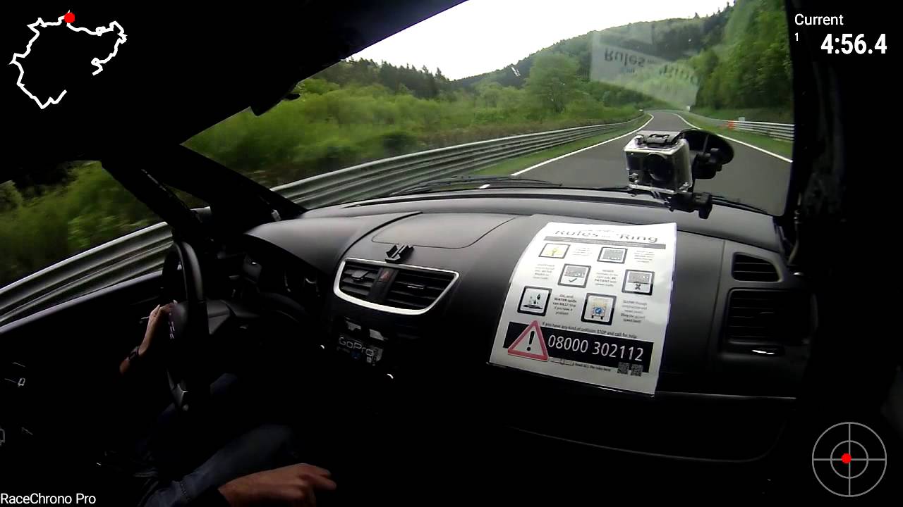 9m07s in a Rent4Ring Swift @N&uuml;rburgring
