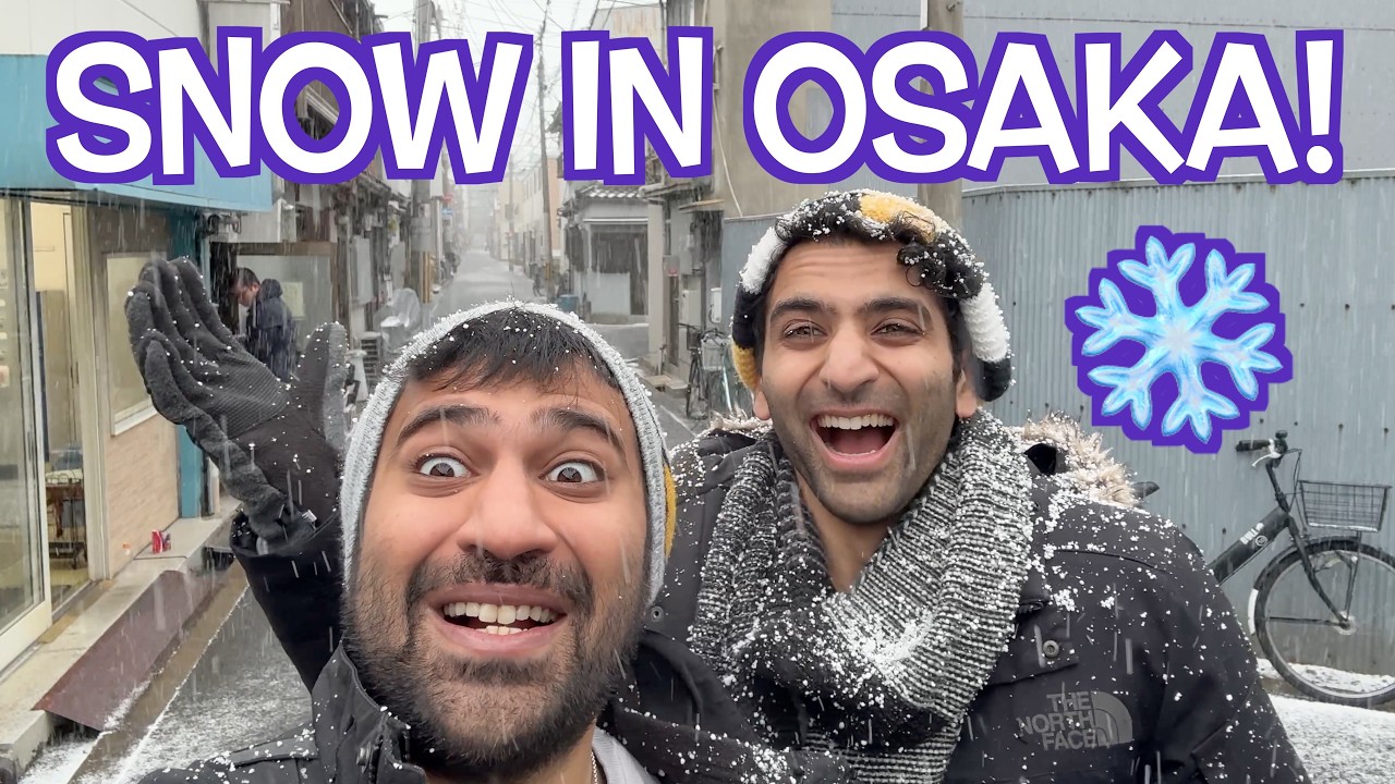 SNOW IN OSAKA! ❄️ 🇯🇵 + SHOPPING HAUL! 🛍️ - S3E35