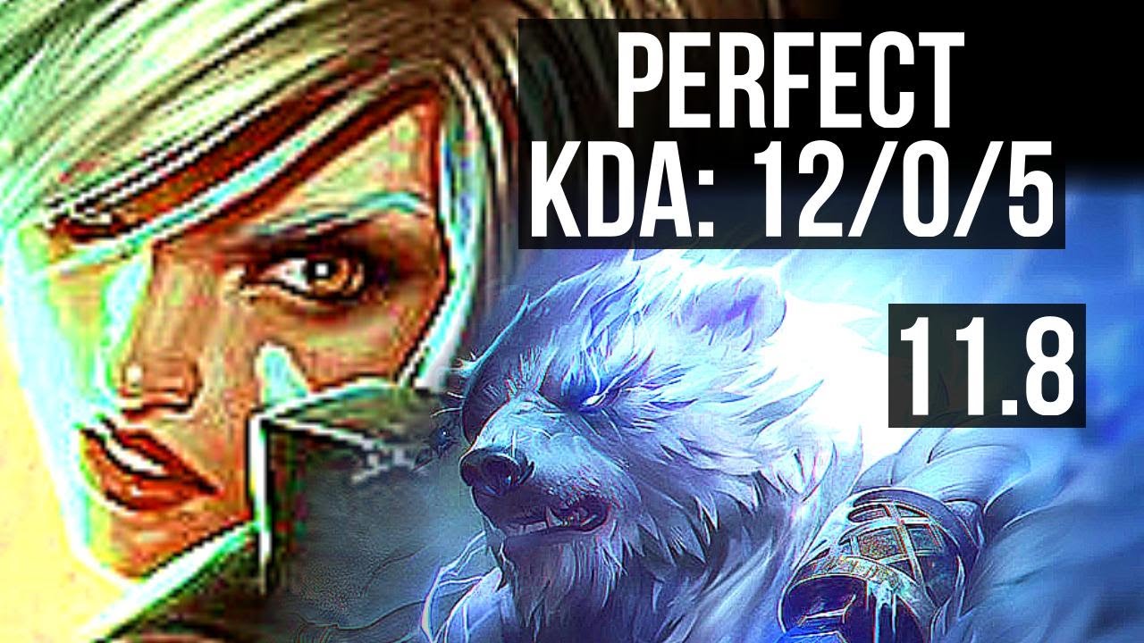 RIVEN vs VOLIBEAR (TOP) | 12/0/5, 1500+ games, 1.9M mastery, Legendary | EUW Grandmaster | v11.8