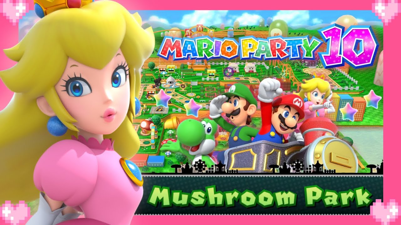 💗 Mario Party 10 (Mushroom Park) Peach Gameplay 💗
