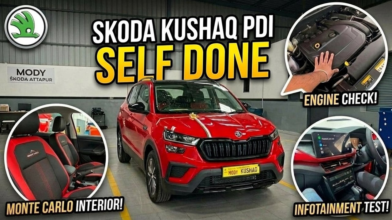How I Did My Own PDI of SKODA KUSHAQ Monte Carlo 1.5 TSI Hyderabad’s Mody Skoda Attapur Experience!