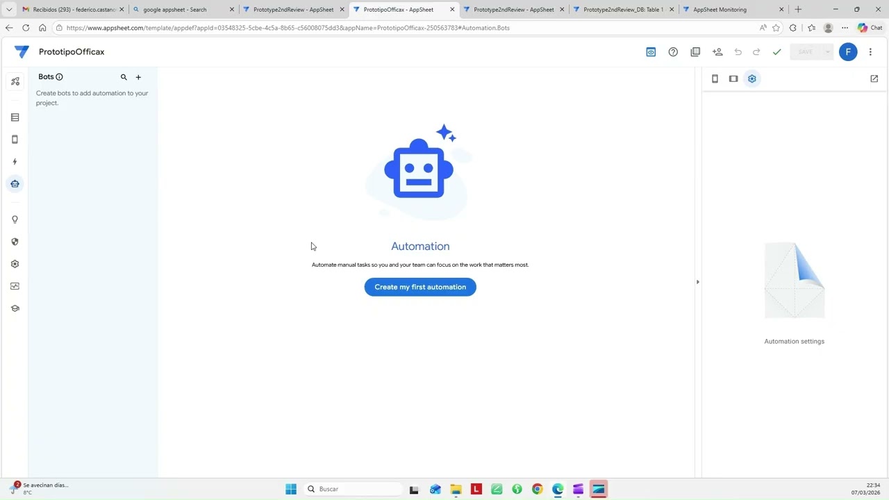 Google AppSheet Automations
