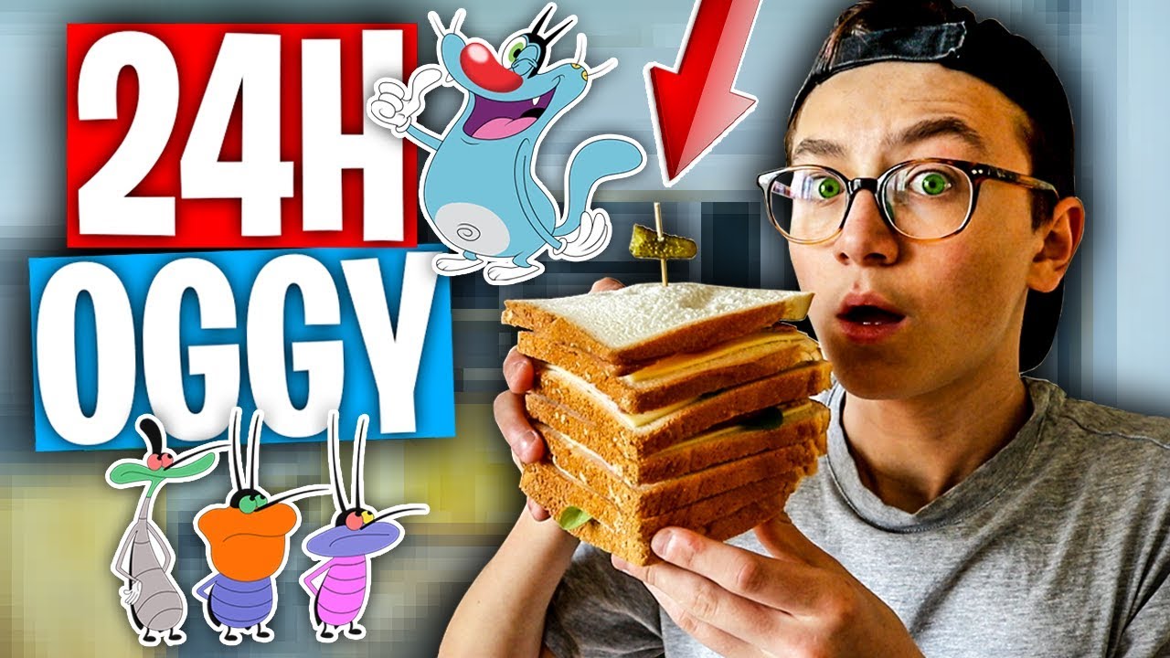 JE MANGE COMME DANS OGGY ET LES CAFARDS PENDANT 24H ! 🥪