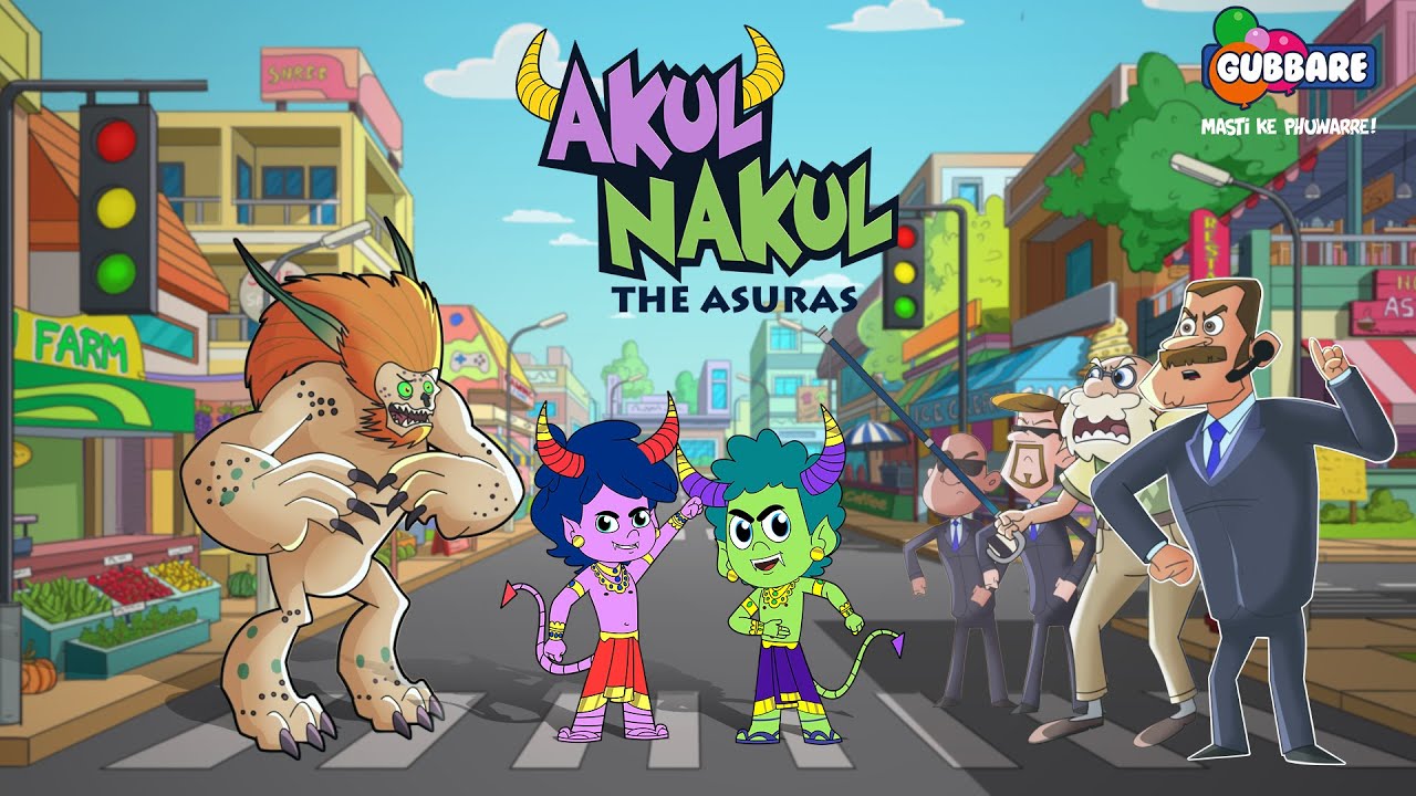 Paplu The Alien | Akul Nakul - The Asuras | Cartoons for kids in Hindi | Gubbare TV