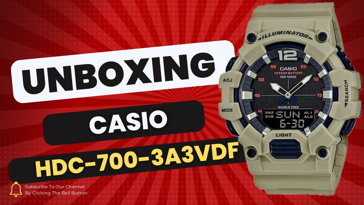 CASIO HDC-700-3A3VDF UNBOXING #hdc700