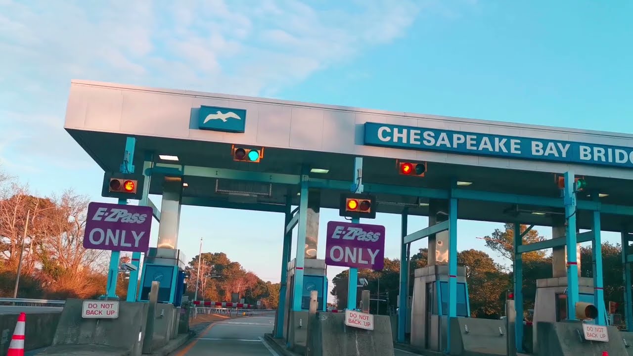 Incredible drive over Chesapeake Bay Bridge 