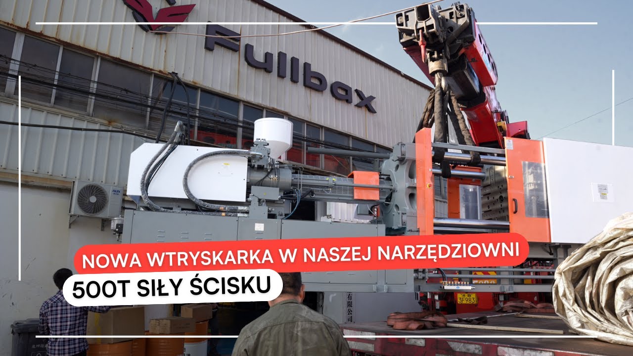 Nowa wtryskarka w naszej narzędziowni 500T siły ścisku