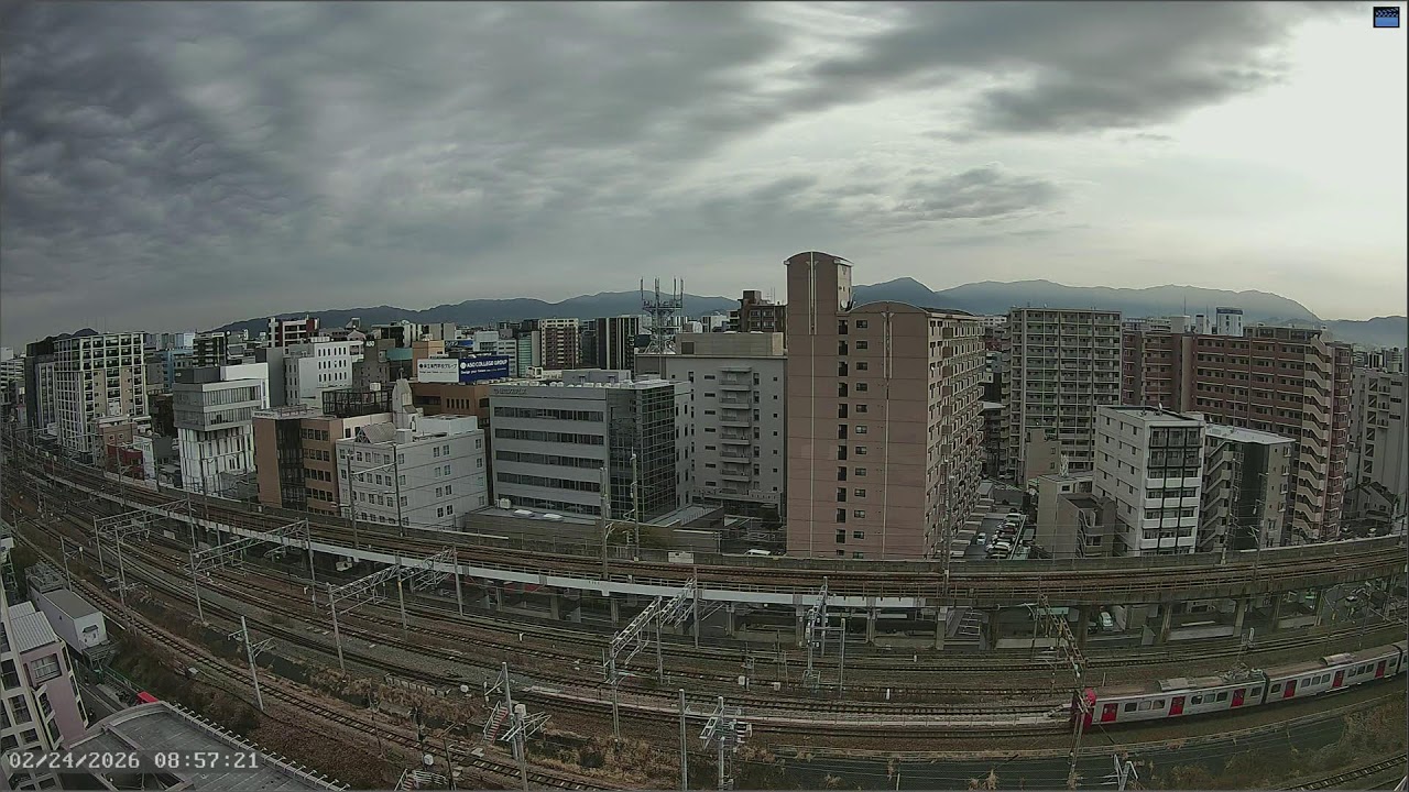 Live Cam: Hakata Station, Fukuoka, JP｜Shinkansen & Local JR Lines｜Night View｜Sunrise & Morning Sun