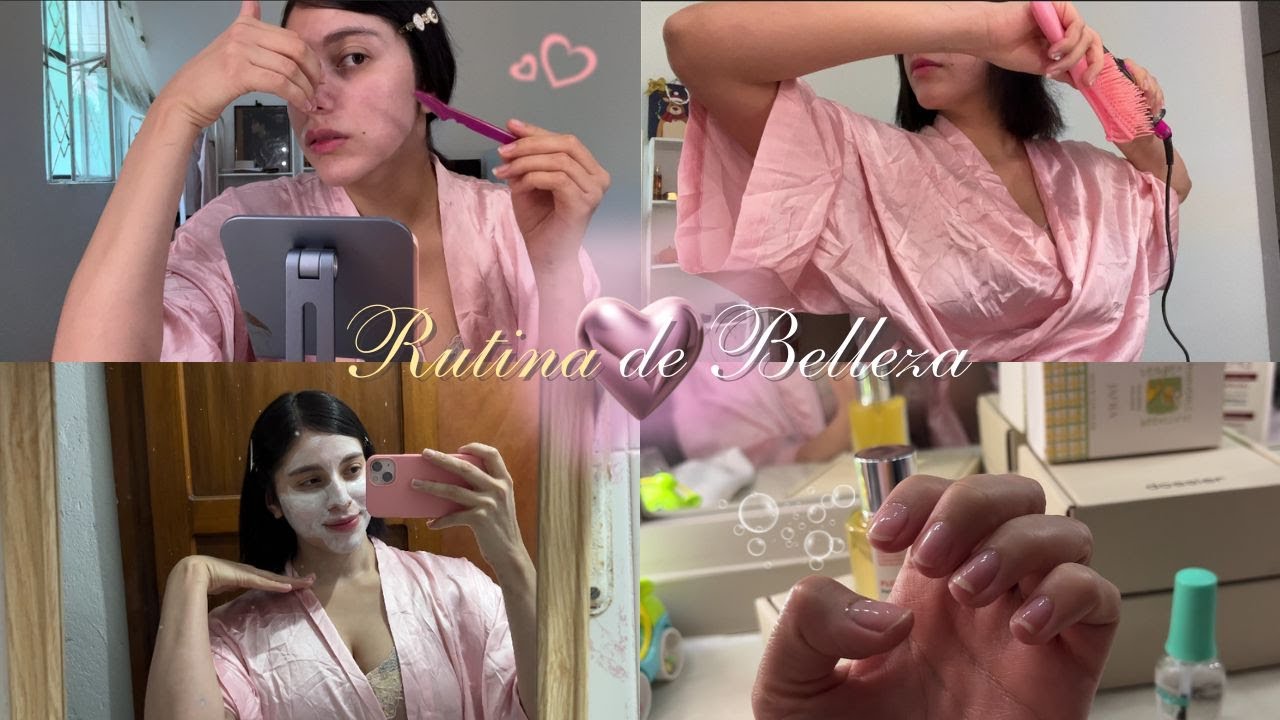 RUTINA DE BELLEZA en casa | uñas, cabello skincare, dermaplanning, oler rico glow up tips 💗