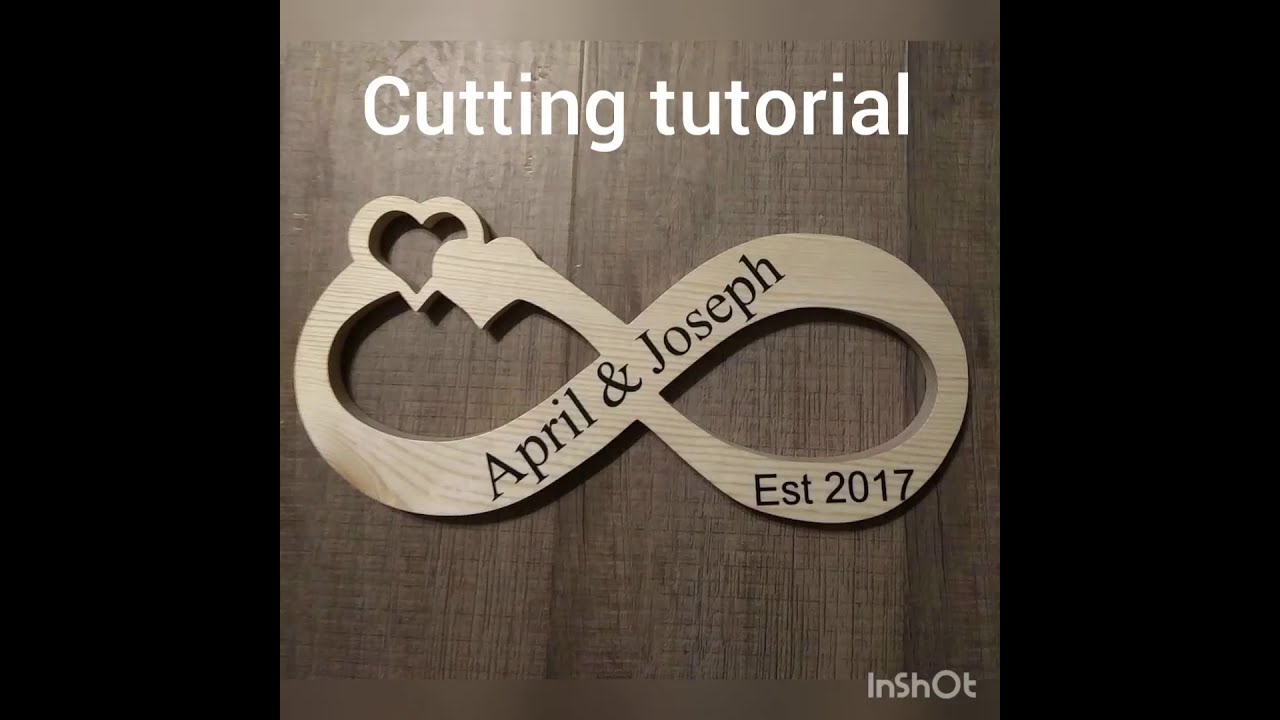 Infinity couples sign tutorial. Scroll saw tutorial.