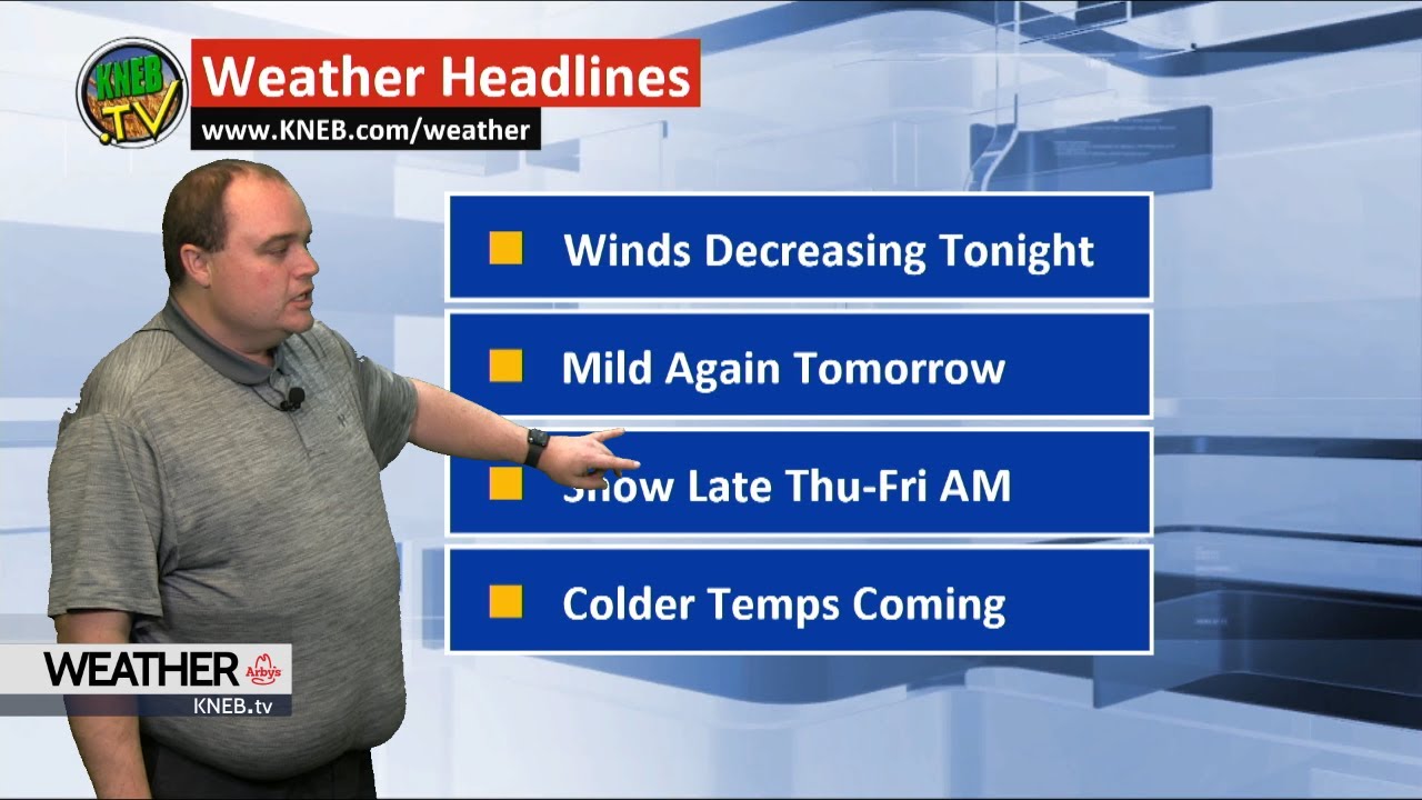 Wednesday Evening Forecast- January 8, 2020