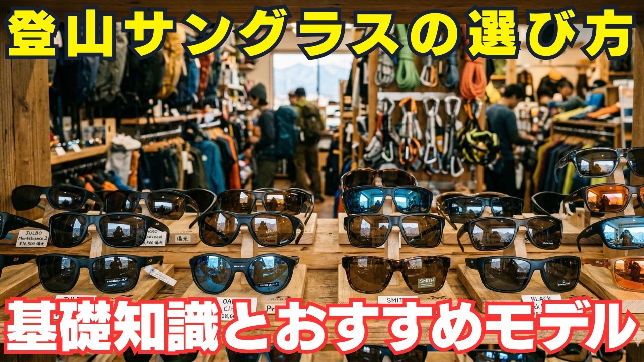 登山サングラス選びの6つのポイント｜透過率・偏光・カーブの違いと季節別の適性