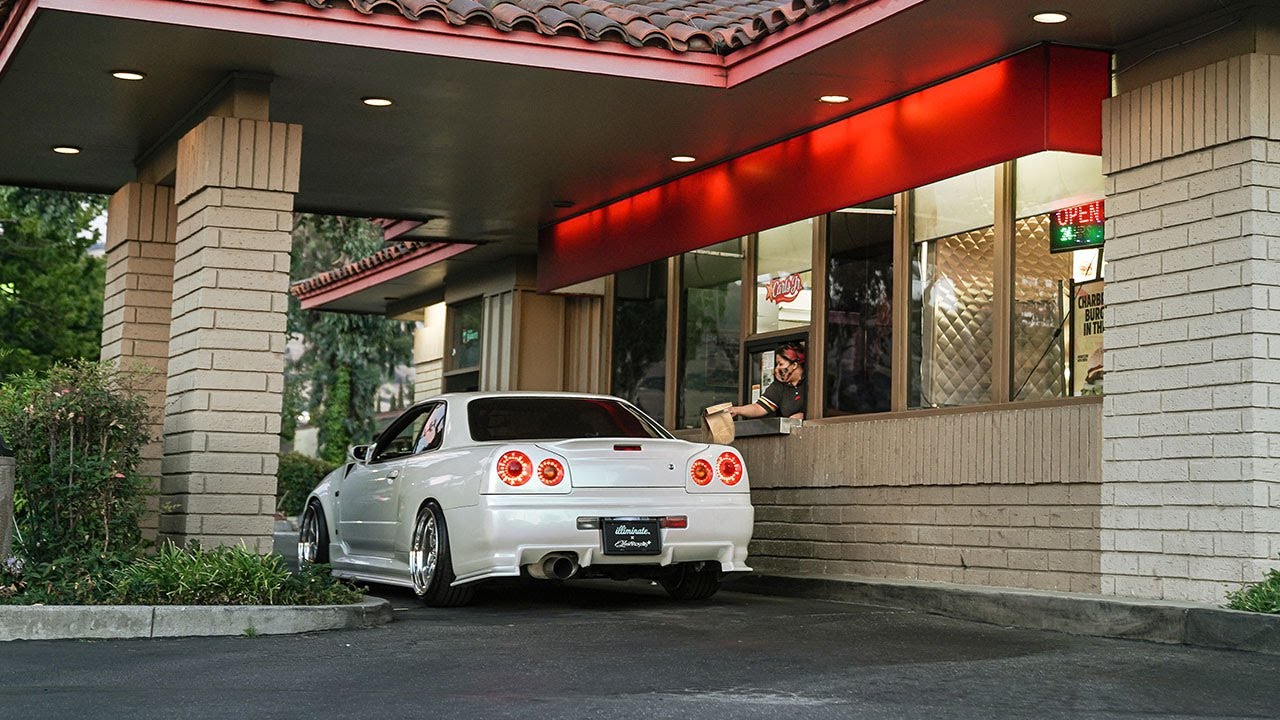 R34 Reverse Drive Thru PRANK! (GONE WRONG)