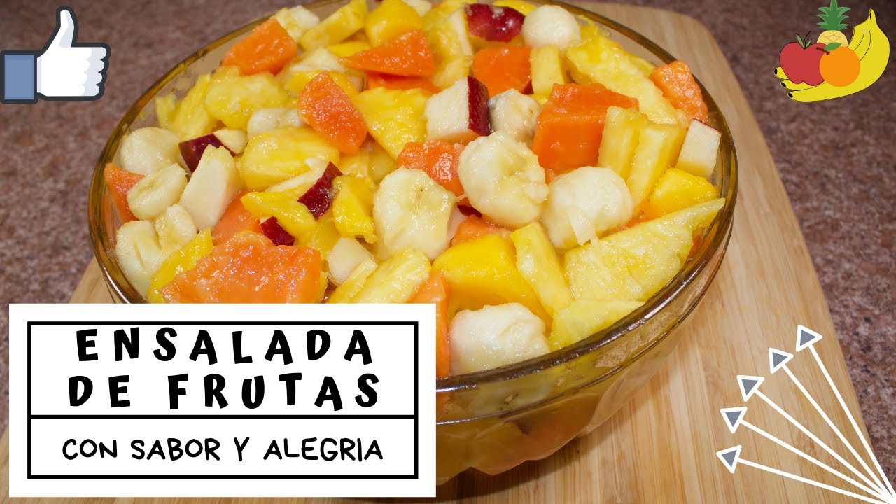 COMO HACER UNA ENSALADA DE FRUTAS MIXTA 😋🙊| ENSALADA SALUDABLE | COCTEL DE FRUTAS