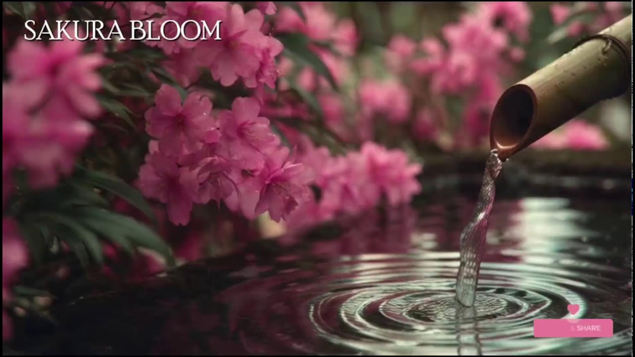 🔴 桜の調べ – 日本庭園の水音と風鈴の癒し | 心を落ち着ける音楽👉 Zen garden + wind chimes vibes.