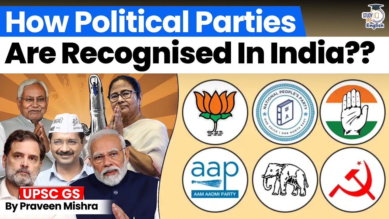 How Political Parties Are Recognized in India? | By Praveen Mishra | StudyIQ IAS English