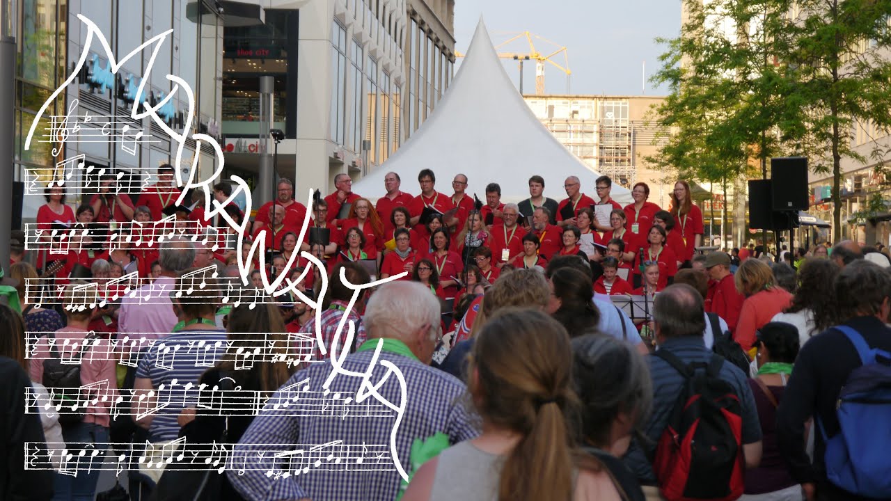 Maranatha beim Katholikentag in der Leipziger Fußgängerzone   Teil 2