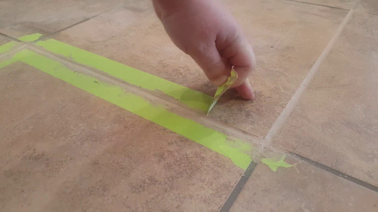 Fixing Cracked Tile Grout with Sanded Caulk