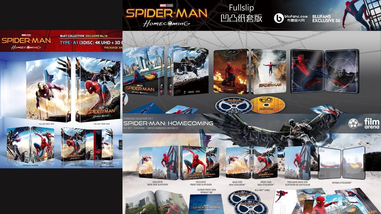 Spider-Man: Homecoming - WeET Collection Exclusive vs. Filmarena and Blufans Battle Unboxing