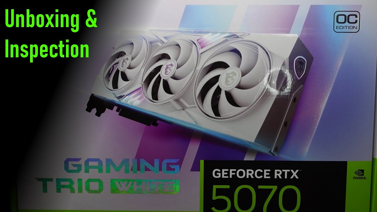 MSI RTX 5070 12G GAMING TRIO OC White &ndash; rozpakowanie