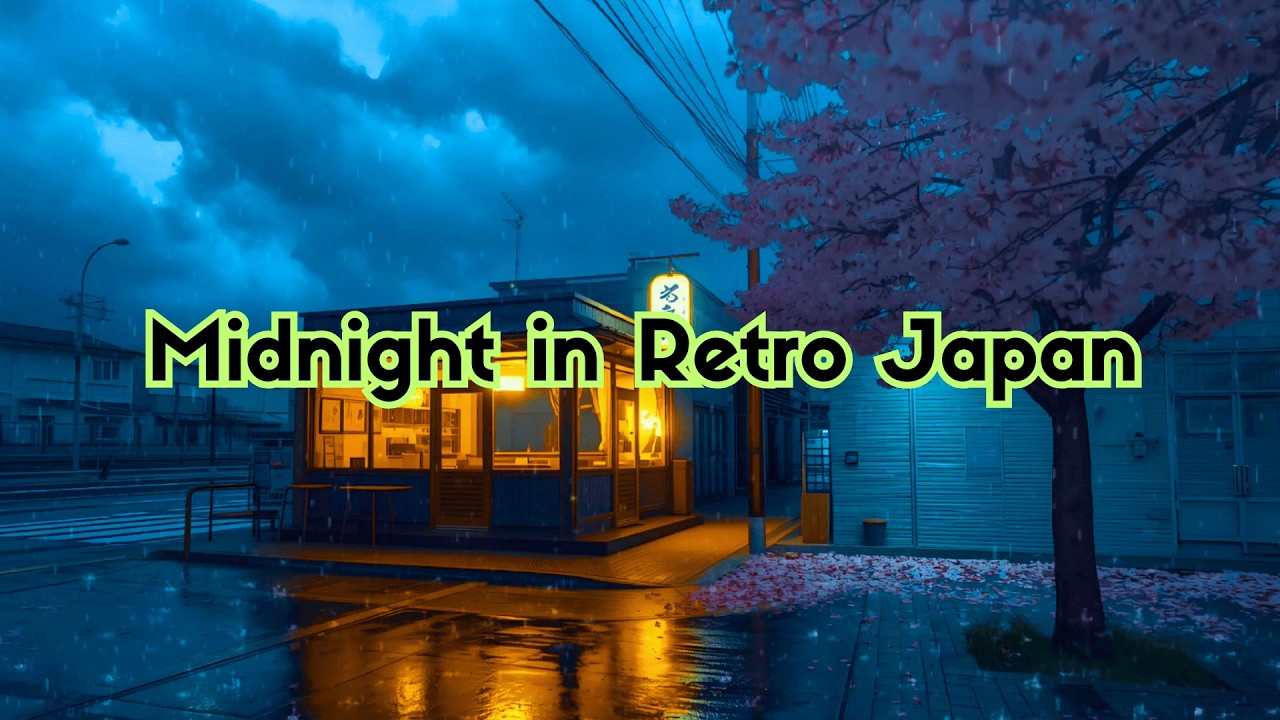 Midnight in Retro Japan 🌙 Lofi Beats for Study, Focus & Productivity 🎶