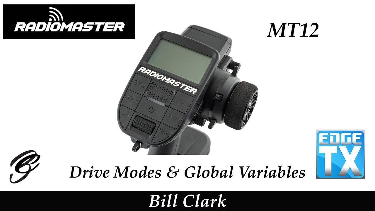 RadioMaster MT12 Drive Modes (DM) and Global Variables (GV)