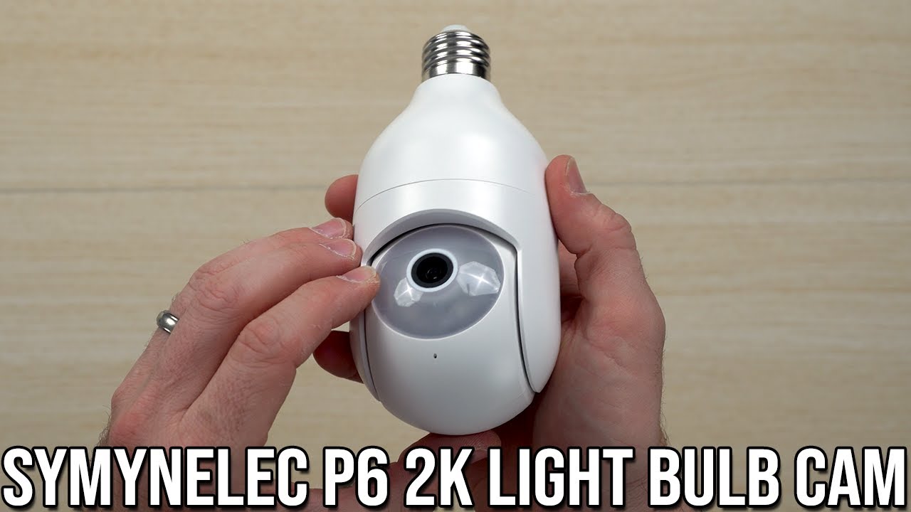 [New] SYMYNELEC P6 2k Light Bulb Security Camera