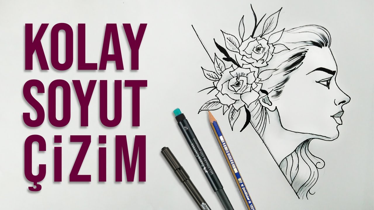 KOLAY SOYUT KADIN ÇİZİMİ / EASY ABSTRACT WOMEN DRAWING