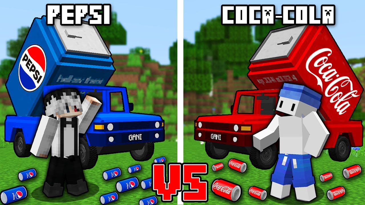 PEPSI vs COCA-COLA in Minecraft...